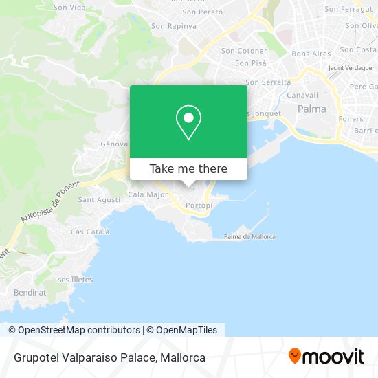 mapa Grupotel Valparaiso Palace