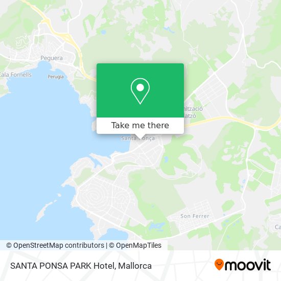 SANTA PONSA PARK Hotel map