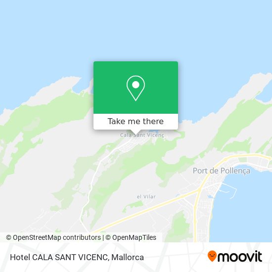 mapa Hotel CALA SANT VICENC