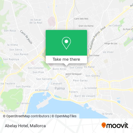 mapa Abelay Hotel