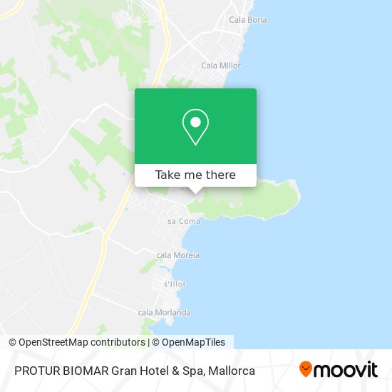 PROTUR BIOMAR Gran Hotel & Spa map