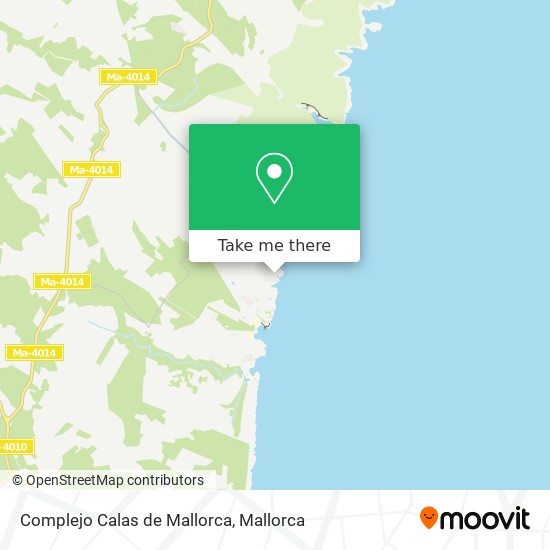 Complejo Calas de Mallorca map