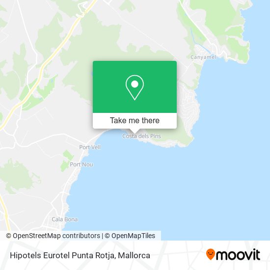 mapa Hipotels Eurotel Punta Rotja