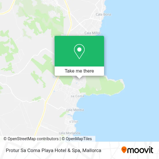 Protur Sa Coma Playa Hotel & Spa map