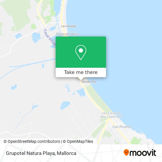 Grupotel Natura Playa map
