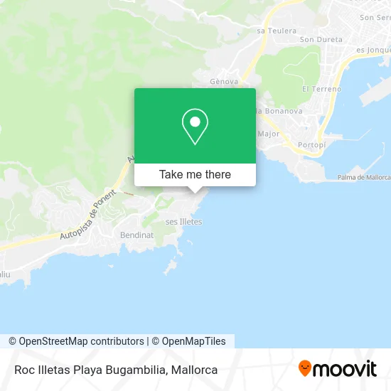 Roc Illetas Playa Bugambilia map