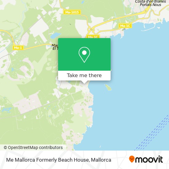 Me Mallorca Formerly Beach House map