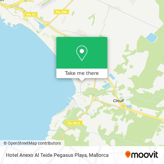 Hotel Anexo Al Teide Pegasus Playa map