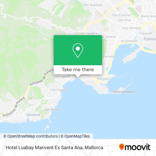 mapa Hotel Luabay Marivent Ex Santa Ana