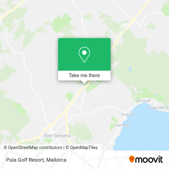 mapa Pula Golf Resort