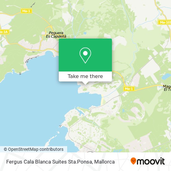Fergus Cala Blanca Suites Sta.Ponsa map