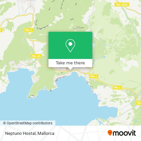 mapa Neptuno Hostal