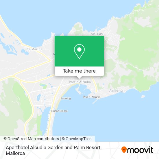 Aparthotel Alcudia Garden and Palm Resort map