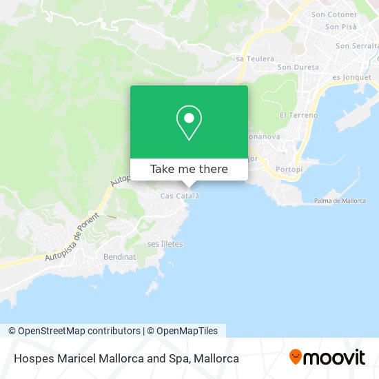 Hospes Maricel Mallorca and Spa map