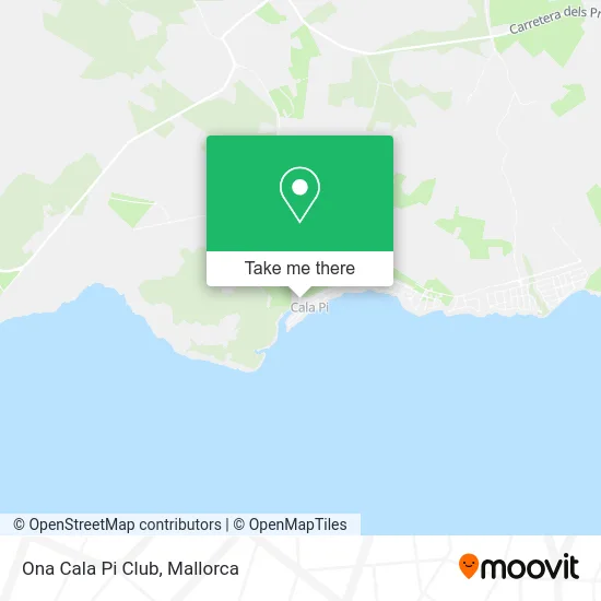 Ona Cala Pi Club map