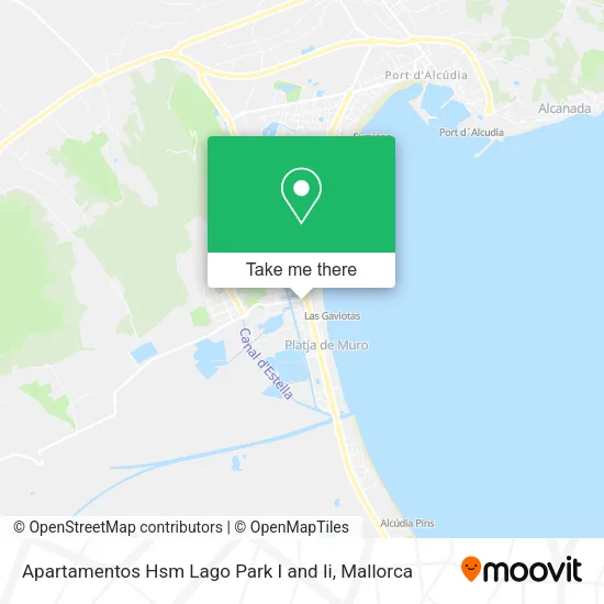 Apartamentos Hsm Lago Park I and Ii map