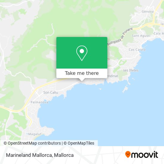 mapa Marineland Mallorca