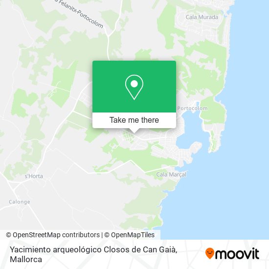 Yacimiento arqueológico Closos de Can Gaià map