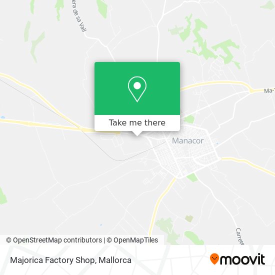 Majorica Factory Shop map