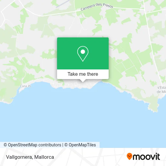 Vallgornera map