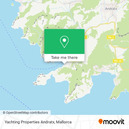 Yachting Properties Andratx map