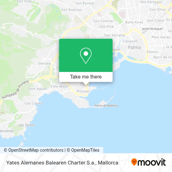Yates Alemanes Balearen Charter S.a. map