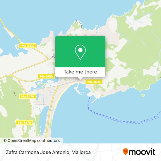 mapa Zafra Carmona Jose Antonio