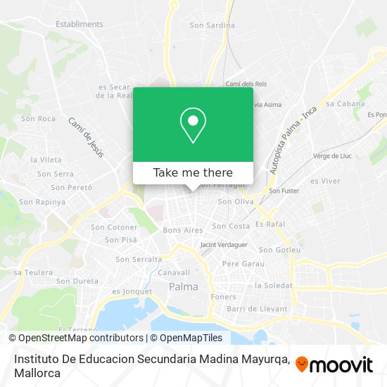 mapa Instituto De Educacion Secundaria Madina Mayurqa