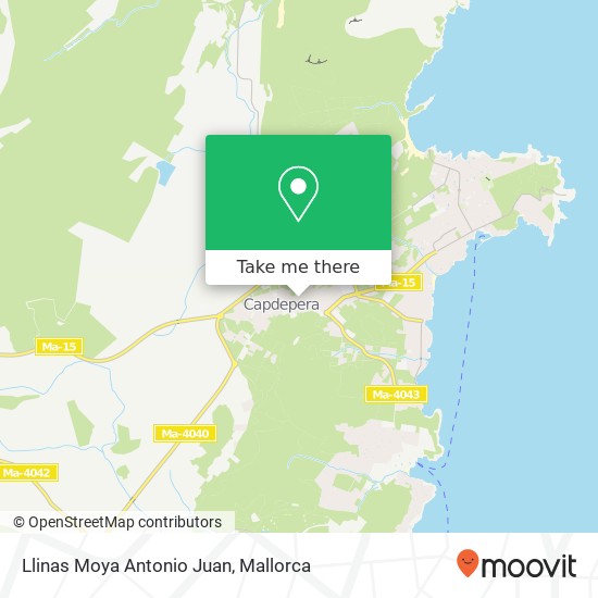 Llinas Moya Antonio Juan map