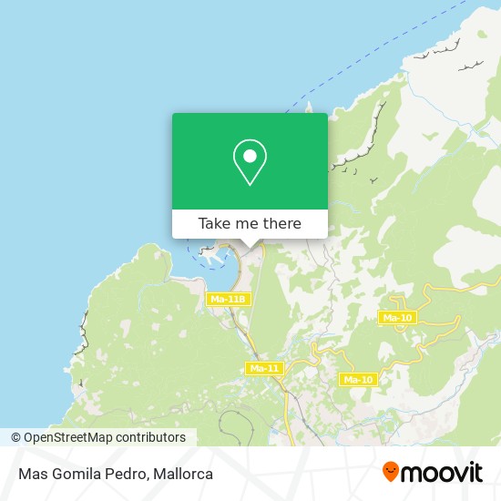 Mas Gomila Pedro map