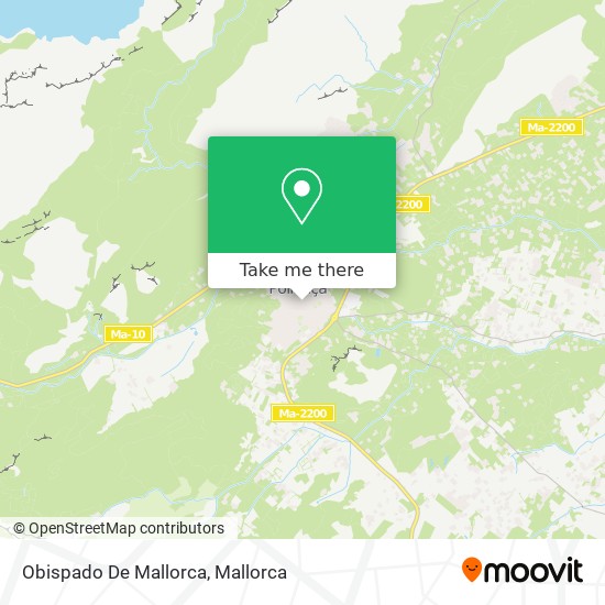 mapa Obispado De Mallorca