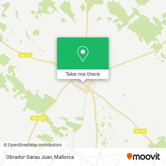 Obrador Garau Juan map