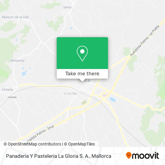 Panaderia Y Pasteleria La Gloria S. A. map