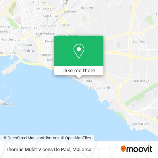 mapa Thomas Mulet Vicens De Paul