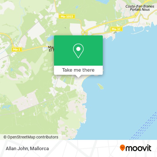 mapa Allan  John