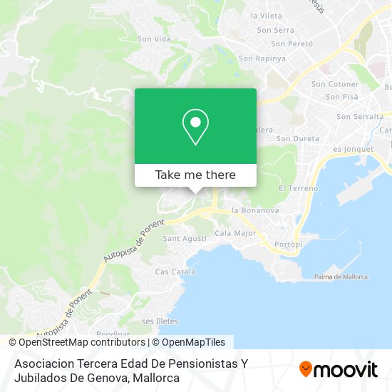 Asociacion Tercera Edad De Pensionistas Y Jubilados De Genova map