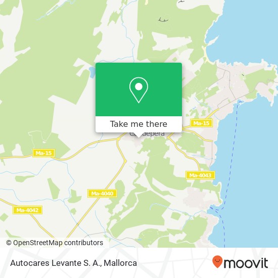 Autocares Levante S. A. map