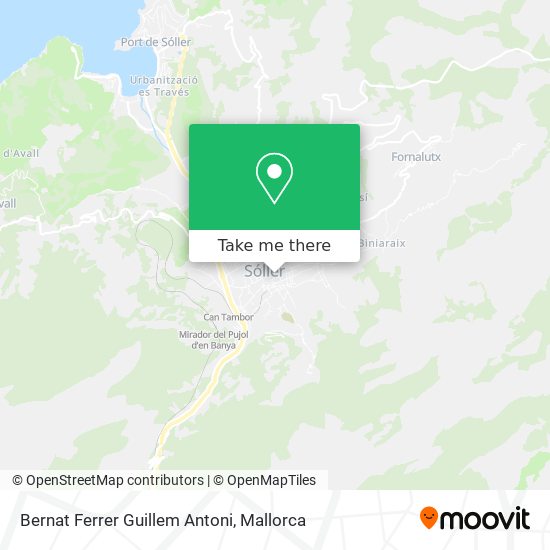 Bernat Ferrer Guillem Antoni map