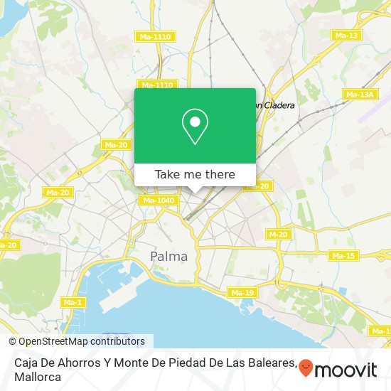 mapa Caja De Ahorros Y Monte De Piedad De Las Baleares