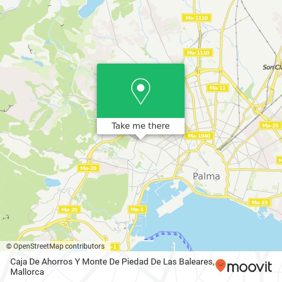 mapa Caja De Ahorros Y Monte De Piedad De Las Baleares