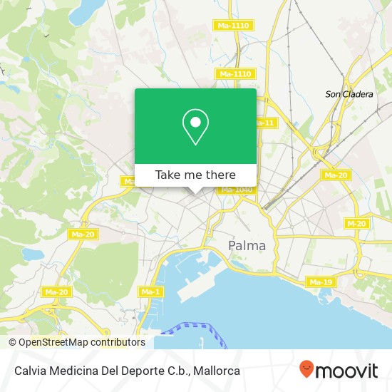 mapa Calvia Medicina Del Deporte C.b.