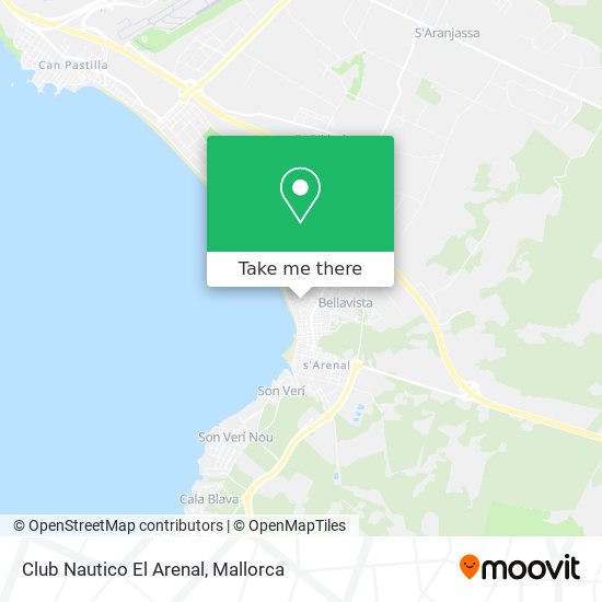 mapa Club Nautico El Arenal