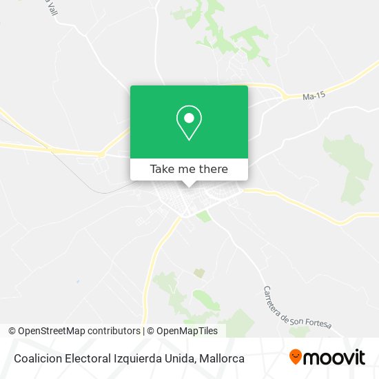 Coalicion Electoral Izquierda Unida map