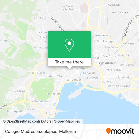 mapa Colegio Madres Escolapias