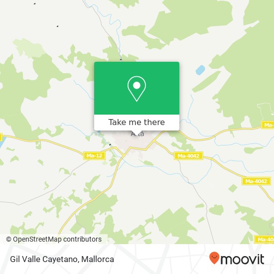 mapa Gil Valle Cayetano