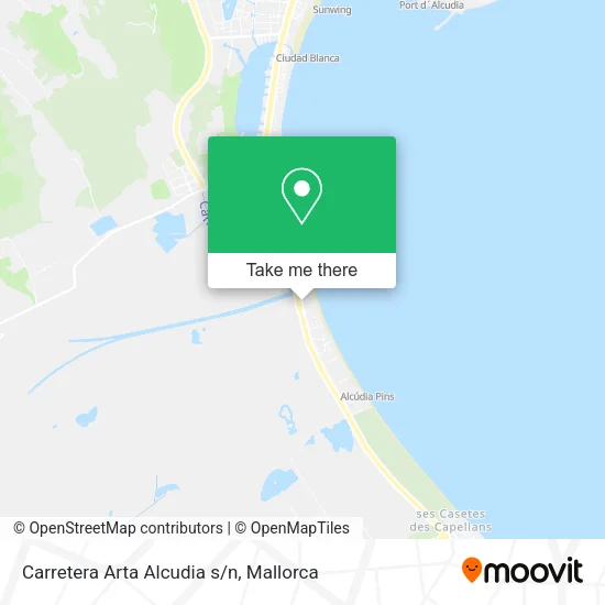 Carretera Arta Alcudia s/n map