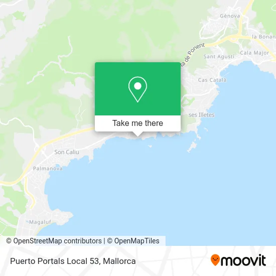 Puerto Portals Local 53 map