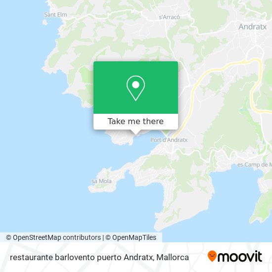 restaurante barlovento puerto Andratx map