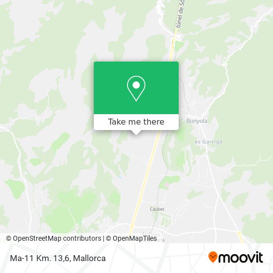 Ma-11 Km. 13,6 map