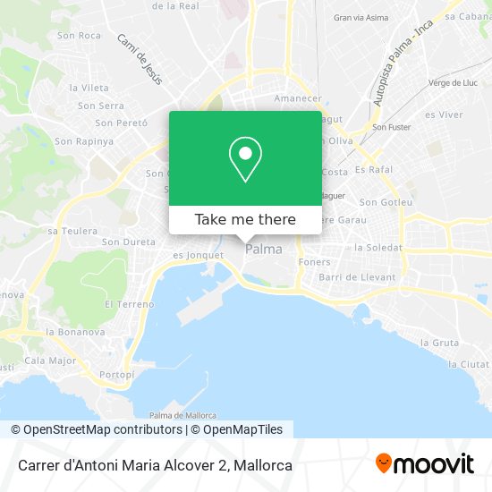 mapa Carrer d'Antoni Maria Alcover 2